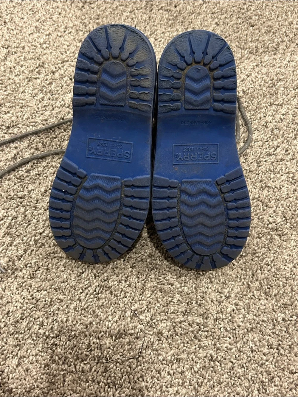 Sperry Kid’s Gray and Blue Lace-Up Waterproof Boots